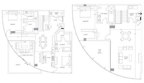 Floor plan for 3 beds, 3.5 baths, 2993 sqft